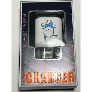 Sanrio Pochacco USB Wall Charger White Travel Adapter Universal Kawaii Block